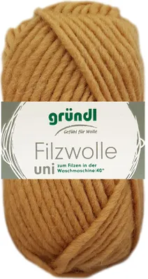 Produktbild von Gründl Filzwolle uni,Waschfilzen,100%Schurwolle,50g/50m,NS 8-9 55