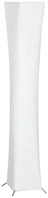 Produktbild von Stehlampe mit Papierschirm, Fußschalter, 3 Helligkeitsstufen, Weiß
