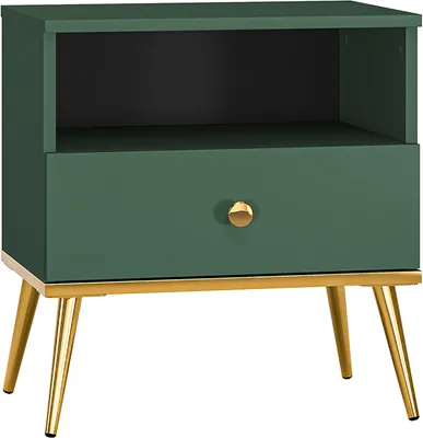 Produktbild von Nachttisch Thalia mit 1 Schublade, Grün, 50cm