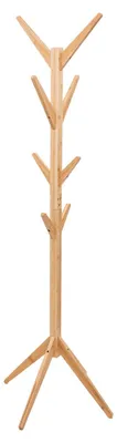 Produktbild von 5Five Garderobenstander - beige - Bambus - 8 Haken - 60 x 178 cm