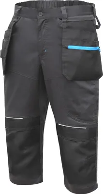 Produktbild von Högert Technik - WURNITZ Hose 3/4 schützendes Gummiband 2XL (56) |Twill-Gewebe | Shorts mit Taschen | Herren Kurz Arbeitshose | Arbeitsshorts Arbeitshosen Männer | EN ISO 13688