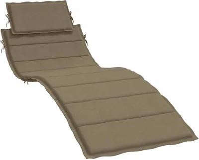 Immagine prodotto di Cuscino lettino Melange Taupe 186x58x3 cm tessuto