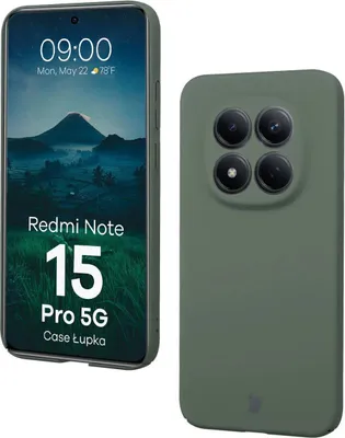 Produktbild von Handyhülle für Xiaomi Redmi Note 15 Pro 5G, Bizon Case Lupka, Grün