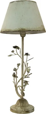 Obrázok produktu pre Stolová lampa Clayre & Eef Ø 33x79 cm Biele železné listy