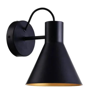 Obrázok produktu pre Candellux Čierno-zlaté nástenné svietidlo More pre žiarovku E27 21-71149