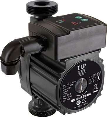 Obrázok produktu pre TIP HZP 25-40-180 ECO, 95 °C, 10 bar, Čierna, 1 1/2", 230 V, 50 Hz