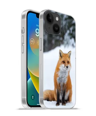 Produktbild von MuchoWow® Handyhülle Schutzhülle Hülle für Apple iPhone 14 - Softcase Fuchs - Schnee - Wald Silikon Softcase Handy Hülle - Mobiltelefonhülle