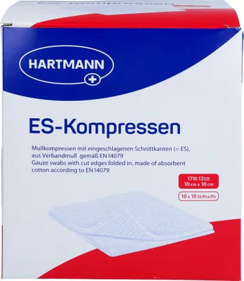 Produktbild von ES-Kompressen steril 10x10cm Großpackung 12fach, 10X10 St KOM