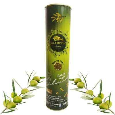 Image de Elea Minon Huile d'Olive Extra Vierge 0,75L Bidon avec Bec Verseur - Huile d'Olive Vierge Extra de Crète, Grèce - Huile d'Olive Grecque