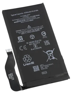 Image de Batterie compatible avec le Google Pixel 7, Li-Polymère, 3,86 V, 4355 mAh, 16,8 Wh, sans outil