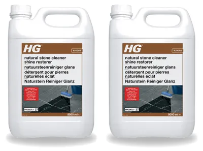 Produktbild von 2 x HG Natuurstein Reiniger Glanz - 5 L - Vorteilspackung - 2 Stücke