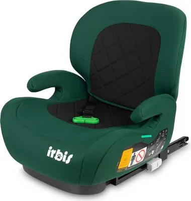 Caretero Irbis i-Size Sitzerhöhung, Smaragdgrün, 125–150 cm, mit ISOFIX