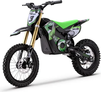 Produktbild von Elektrisches Dirtbike für Kinder und Jugendliche Beneo Motors Falcon Grün – 1600W
