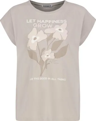 Produktbild von Fresh Made T-Shirt mit Blumenmotiv und inspirierendem Text Größe: XXL