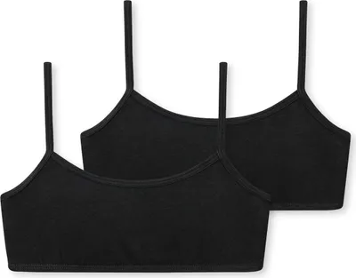 Produktbild von Schiesser Schüler Mädchen 2 er Pack Bustiers Gr. 152  schwarz