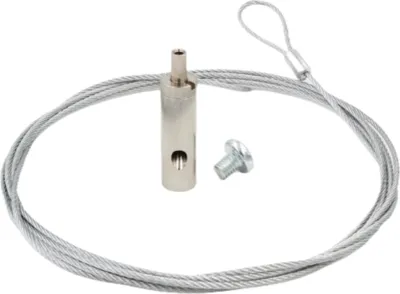 Produktbild von Abhängeset universal für Stromschienen, Ø1,5 mm mit Schlaufenseil | Länge 6200 mm