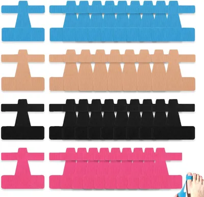 Produktbild von Hallux Valgus Tape 40 Stück, Fußkorrektur, atmungsaktiv, 4 Farben, zur Schmerzlinderung