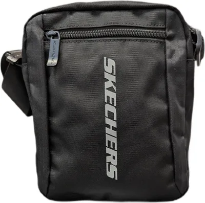 Productafbeelding van SKECHERS Cornell Reporter, zwarte schoudertas met verstelbare band en rits