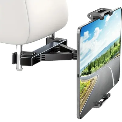 Obrázek produktu pro Držák do auta na telefon, otočný o 360 stupňů, nastavitelný a skládací, černý