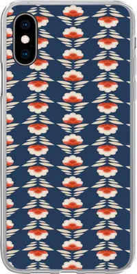 Produktbild von MuchoWow® Handyhülle Schutzhülle Hülle für Telefoonhoesje iPhone X Muster - Abstrakt - Blumen Silikon Softcase Handy Hülle - Handyhülle