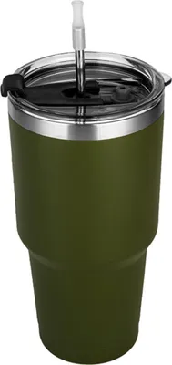 Obrázek produktu pro 30-oz hrnek s víčkem a brčkem, vakuově izolovaný cestovní hrnek na kávu z nerezové oceli s ochranou proti stříkající vodě, hrnek s dvojitou izolací.