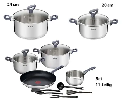 Obrázok produktu pre Tefal G7124414, 2,5 L, Kolo, Nerezová oceľ, Nerezová oceľ, Keramický, Plyn, Halogén, Indukčná, 175 °C