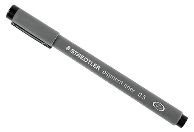 Produktbild von STAEDTLER Pigmentliner schwarz Strichstärke: 0,5 mm