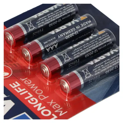 Produktbild von Varta Longlife Max Power (ehem. Max-Tech) 4703 Micro AAA Batterien 4-er Blister