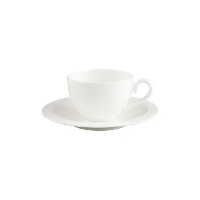 Produktbild von Villeroy & Boch White Pearl Kaffee-/Teetasse mit Untertasse 2tlg.