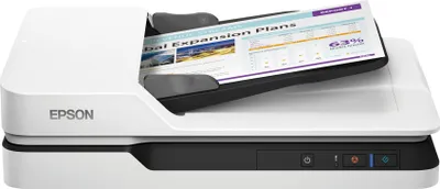 Produktbild von Epson WorkForce DS-1630 - Dokumentenscanner - Duplex - A4 - 1200 dpi x 1200 dpi - bis zu 25 Seiten/Min. (einfarbig) / bis zu 25 Seiten/Min. (Farbe) - automatischer Dokumenteneinzug (50 Blätter) - bis zu 1500 Scanvorgänge/Tag - USB 3.0