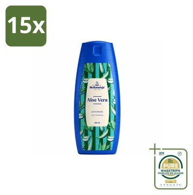 Zdjęcie produktu dla 15 sztuk żelu pod prysznic i do kąpieli – Aloes – 300 ml – Opakowanie zbiorcze