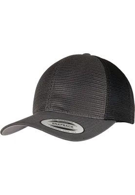 Produktbild von FLEXFIT 6360T | 360° Omnimesh 2-Tone Cap - Farbe: Charcoal/Black - Größe: One Size