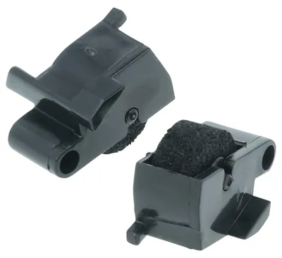 Produktbild von vhbw 2x Farbrolle, Farbwalze Schwarz kompatibel mit Sharp EL-2192G, EL2901C, SPR78P, NR78P, EL1801C, EL1801E, EL2195L Taschenrechner, Registrierkasse