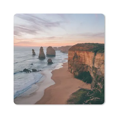 Produktbild von MuchoWow® Mauspad Mousepad Strand - Sand - Meer - Stein 30x30 cm - Mousepads - Maus Mat - Pad - Mausunterlage - Gaming