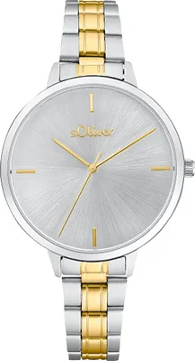 Produktbild von s.Oliver Damen Uhr Armbanduhr Edelstahl bicolor 2033513