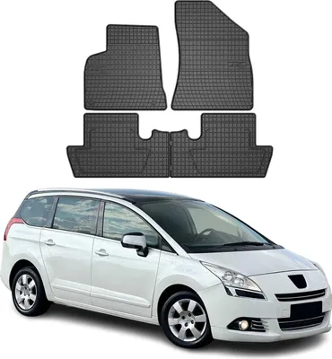 Immagine prodotto di 2009-2017 Peugeot 5008 tappetini in gomma nero 4 pz