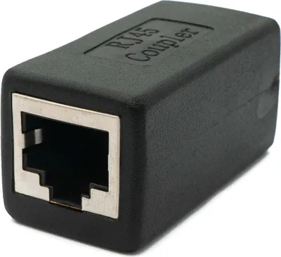 Produktbild von LAN Adapter RJ45 Buchse zu Buchse Ethernetadapter Kabel in Schwarz