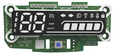 Image de Ninebot, écran d'origine pour trottinette électrique Ninebot E2 Pro avec bouton, noir / vert