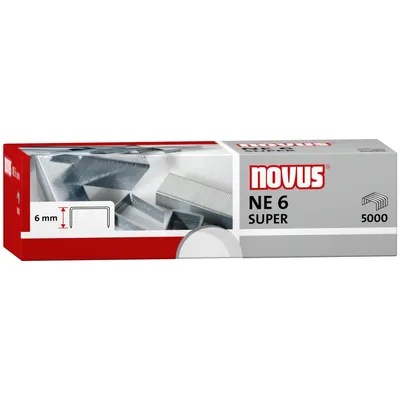 Obrázek produktu pro NOVUS Heftklammer NE 6 Super 042-0001 verzinkt 5.000 St./Pack.