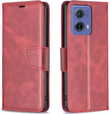 Produktbild von Mobigear Excellent  Motorola Moto G85 Hülle Klapphülle Geldbörse - Rot