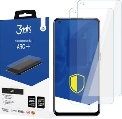 Produktbild von 3mk Display Schutzfolie ARC+ für Realme 9 Pro  0,17mm Self-Heal (2 Stück)