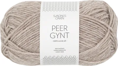 Produktbild von Sandnes Peer Gynt 50g - 100% Schurwolle Grau-Beige meliert 2650