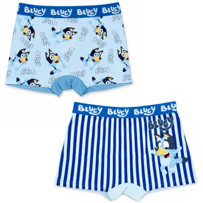 Produktbild von Bluey Jungen Boxershorts Unterhosen 2er-Pack Gr. 104–116 Baumwolle - Bunt, 110