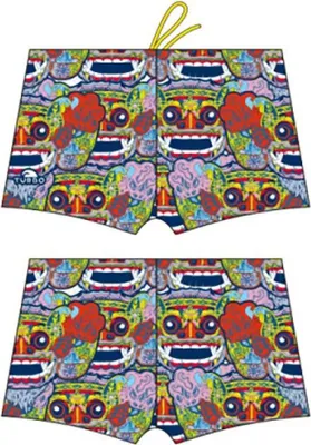 Image de Turbo Bali Tribal Boxer de bain bleu L Hommes bleu L
