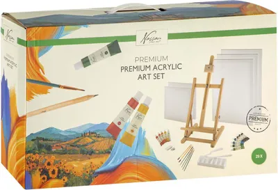 Obrázok produktu pre Nassau Premium akrylová umelecká sada – 28 ks.