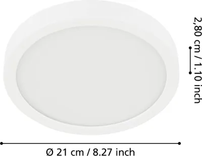 Zdjęcie produktu dla Eglo reflektor wpuszczany Fueva 5 LED 16,5W biały