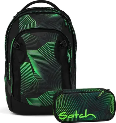 Produktbild von Satch, Schulrucksack-Set MATCH PLUS Seismic Green 2-teilig, 5. Klasse