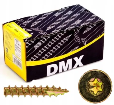 Zdjęcie produktu dla Domax wkręty do drewna z łbem stożkowym żółte 4,5 x 70 mm 200 szt.