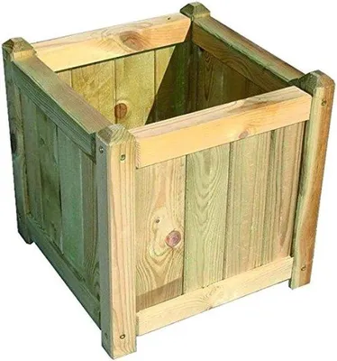 Immagine prodotto di Vaso per piante in legno Famanu – Smontato – 40 x 40 x 40 cm