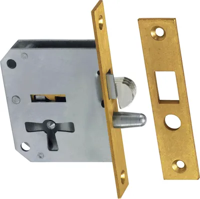 Immagine prodotto di JUNIE 2173 Serratura per tapparelle Bart, sinistra, arretrata 20 mm, acciaio/ottone anteriore